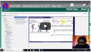 04-F301 - Mathematics for ICT - Identify the Number Line and the Ordering of Numbers