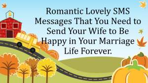 Romantic Lovely SMS Messages That You Need to Send Your Wife to Be Happy in Your Marriage Life Forever