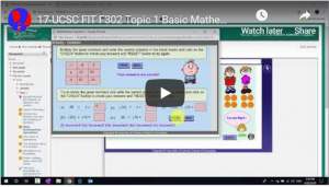 17-UCSC FIT F302 Topic 1 Basic Mathematical Operations Introduction to Division