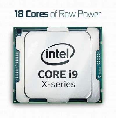 Intel ආයතනය Core i9 X-Series CPUs 18 Cores ප්‍රරොසෙසරයේ වැඩ අරඔයි