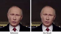 Deepfake sample image of Russian President